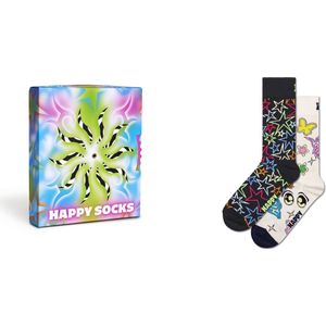 Happy Socks 2paar sokken - Heren & Dames - Maat 36-40 - Spinnewiel