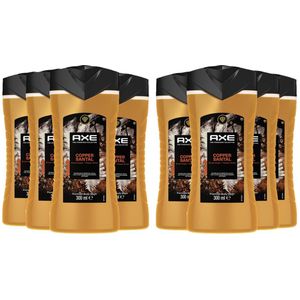 AXE Fine Fragrance Douchegel - Copper Santal - 8 x 300 ml - Voordeelverpakking