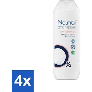 Neutral - Conditioner - Gevoelige Hoofdhuid - 0% Parfum & Kleurstof - 250 ml - Voordeelverpakking - 4 stuks