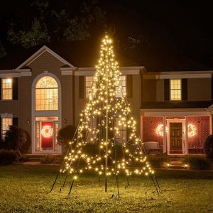 Fairybell LED Kerstboom voor buiten inclusief mast - 3 meter - 480 LEDs - Warm wit