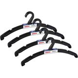 Plasticforte - Kledinghangers - Zwart - 20x - Kunststof - 42 x 18 cm