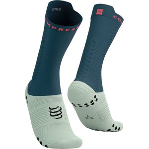 Compressport - Pro Racing V4.0 - Fietssokken - Geel Groen Blauw