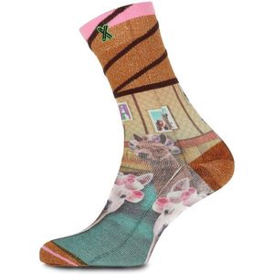 XPOOOS - Dames Sokken - Multi - Vochtregulerend - OEKO-TEX Standard 100