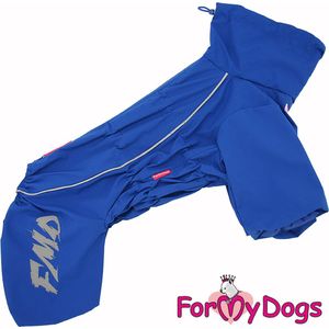 ForMyDogs Honden kleding, regenpak voor de teef, rug lengte 39cm , zijde gevoerd, ritssluiting op de rug