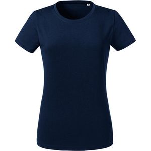 Russell Dames/dames Zwaargewicht T-Shirt met korte mouwen (Franse marine)