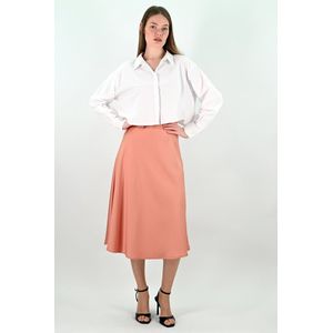 YesMooi - Satijnen Midirok - Roze - L (40)