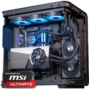 FlowUp - Gaming PC - Don Kaaklijn - AMD Ryzen 7 9800X3D - NVIDIA RTX 5090 Suprim Liquid X - 64 GB DDR5 RAM - 2TB - Waterkoeling