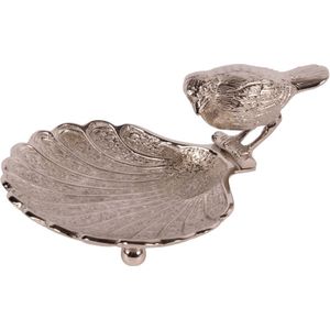 Baroque - Decoratieve schaal - Deco presenteerschaal Vogel koper 18 cm - 8x14.5x18 - Brass