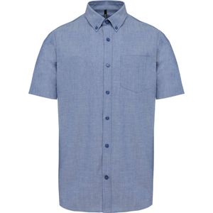 Kariban Heren Oxford overhemd korte mouwen K535 - Oxford Cobalt Blue - M