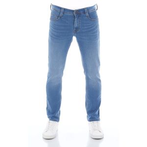 Mustang Heren Jeans Broeken Real X Oregon Tapered K tapered Fit Blauw 34W / 36L Volwassenen Denim Jeansbroek