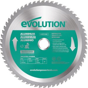EVOLUTION - ZAAGBLAD ALUMINIUM - MS - 185 X 20.0 X 2.0 MM - 60 T