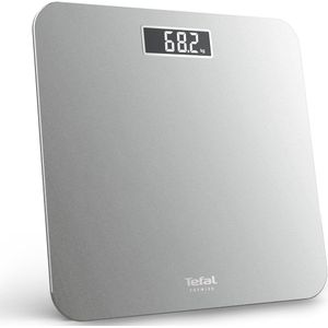 Tefal - Premiss Silver - Digitale Personenweegschaal - Glazen Platform - 160 kg - LCD-scherm
