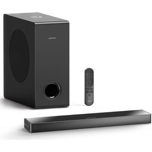 Boleen - TV Soundbar - Soundbars voor TV - Soundbars - Soundbar met Subwoofer - Met Bluetooth - Ultra Slim - Zwart