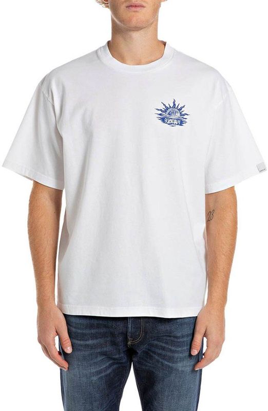 Replay M6990.000.23454 T-shirt Met Korte Mouwen Wit 2XL Man