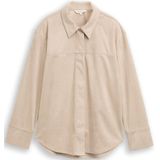 TOM TAILOR - Blouse - Taupe - Klassieke Blouse - Lange Mouw