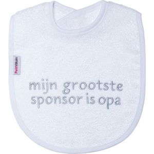 V.I.B Slabber 'mijn grootste sponsor is opa' Wit+Grijs