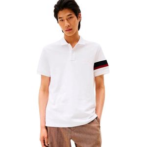 Tommy Hilfiger Rwb Regular Fit Korte Mouw Poloshirt Wit S Man