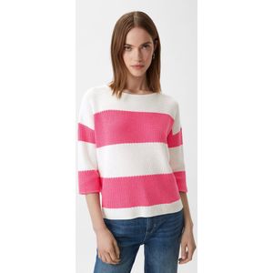 comma - Gebreide Trui - 100% Katoen - Losvallend - 3/4 Mouwen