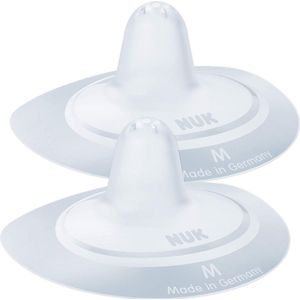 Nuk | Chest Hat | Borstschild | Including Protective Box | 2 Pieces | Size M | Transparent | transparant