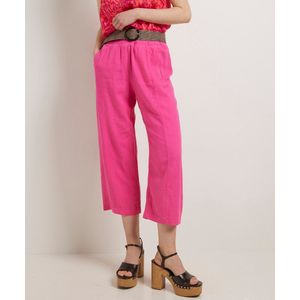 TerStal Dames / Vrouwen Pescara Regular Fit Broek Linnenlook Roze In Maat XL