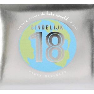 Depesche - Pop up muziekkaart met licht en de tekst ""Eindelijk 18 - Happy Birthday"" - mot. 002