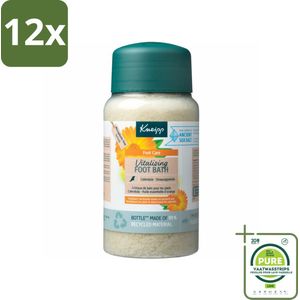 Kneipp - Voetbadzout - Vitalizing - Citrusgeur - 600 g - Voordeelverpakking - 12 stuks - Voetbadzout - Voetverzorging