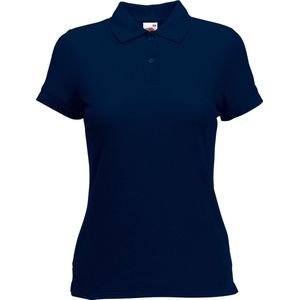 Fruit Of The Loom - Dames-Fit 65/35 Poloshirt - Donker Marine - Korte Mouwen