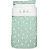 Briljant - Beddengoed - Jade - 100% Katoen - Dekbedovertrek en Kussensloop
