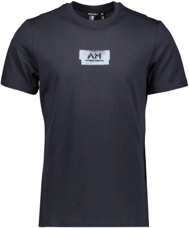 Antony Morato T-shirt T Shirt Mmks02574 Fa100240 7139 Marine Mannen Maat - M