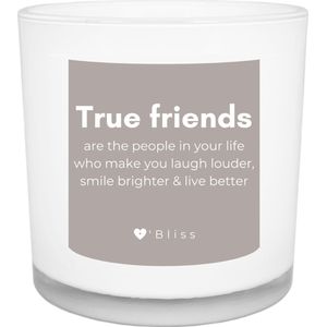 Geurkaars O'Bliss quote - True friends - friends collection