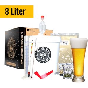 SIMPELBROUWEN® - Plus Tripel 8L Bierbrouwpakket - Zelf bier brouwen pakket - Startpakket - Gadgets Mannen - Cadeau - Cadeau voor Mannen en Vrouwen - Bier - Verjaardag - Cadeau voor man - Verjaardag Cadeau Mannen