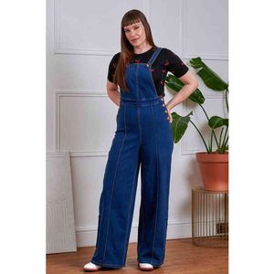 Banned Retro - Jumpsuit - Donkerblauw