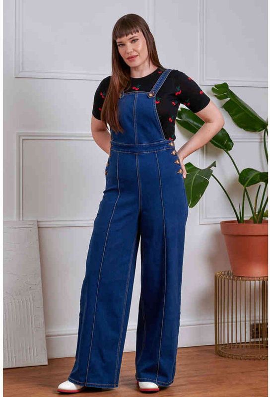 Banned - Tamara Tuinbroek/dungaree - S - Blauw/Blauw