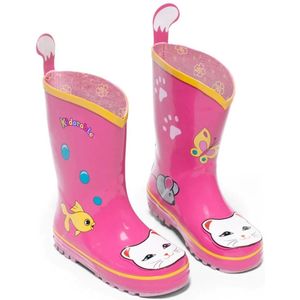 Roze kinderregenlaars Lucky Cat van Kidorable 30