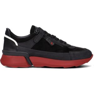 Jochie & Freaks Benjamin Lage sneakers - Leren Sneaker - Jongens - Zwart - Maat 31