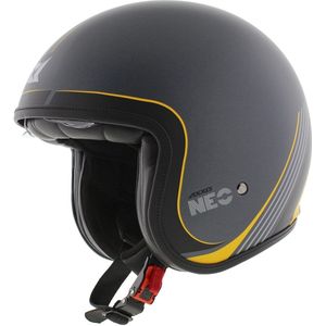 Axxis Jethelm Hornet S SV Neo mat grijs - Maat M - Klassieke brommer / chopper helm
