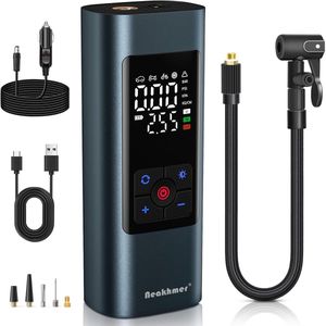 Draagbare Accu Luchtpomp met Ontluchtingsfunctie - Mini-compressor voor Auto, Motorfiets en Fiets - 150 PSI