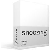 Snoozing - Laken - Katoen - Lits-jumeaux - 240x260 cm - Wit