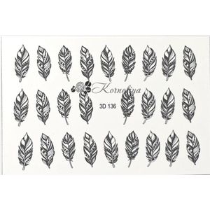 Korneliya 3D Waterdecal - 3D 136 Black