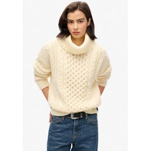 Superdry - Cable Roll Neck Jumper - Gebreide Trui - Hoge Hals