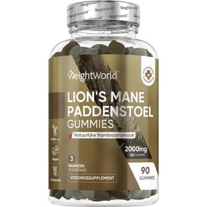 WeightWorld - Lion's Mane - Supplement - Frambozensmaak - 90 Gummies