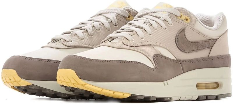 Nike - Air Max 1 - Heren Schoenen - Bruin - Mesh/Synthetisch