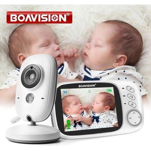 Bolliving babyfoon - babyfoon met camera - videobabyfoon - draadloos - 2.4 G - 3.2 inch LCD scherm - nachtzicht - beveiligingscamera - audio talk