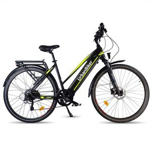 Urbanbiker Viena | Elektrische fiets Wandelen | Autonomie 140KM | Geel | 28