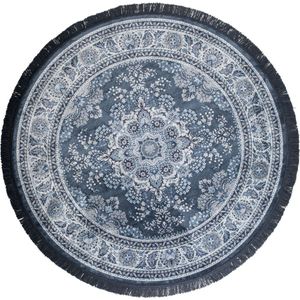 Dutchbone Bodega Rond Vloerkleed Blauw 175'