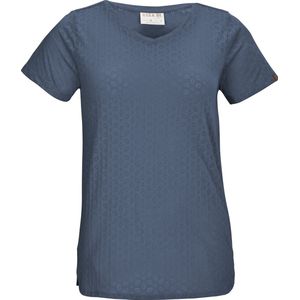 Killtec dames shirt - shirt dames KM - blauw print - 39427 - maat 36