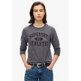 Superdry - Athletic Ringer Slim - T-shirt - Met Lange Mouwen