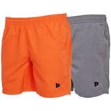 2-Pack Donnay - Sport/Zwemshort (Toon) - Sportbroek - Heren - Apricot/Steel grey (673) - maat S