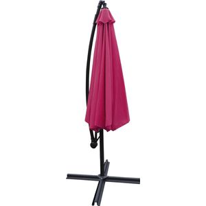OAHU ronde parasol 3m diameter fuchsia + hoes