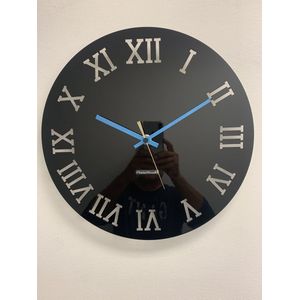 Wandklok CHANTALBRANDO -- BLACK -- TWILIGHT ZONE 40 -- MODERN DESIGN -- MADE IN HOLLAND - HOOGGLANS ZWART